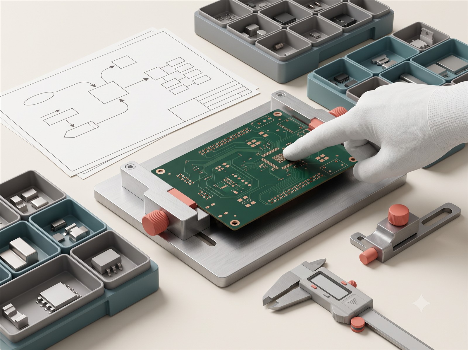 Engineering detail for assembly instructions