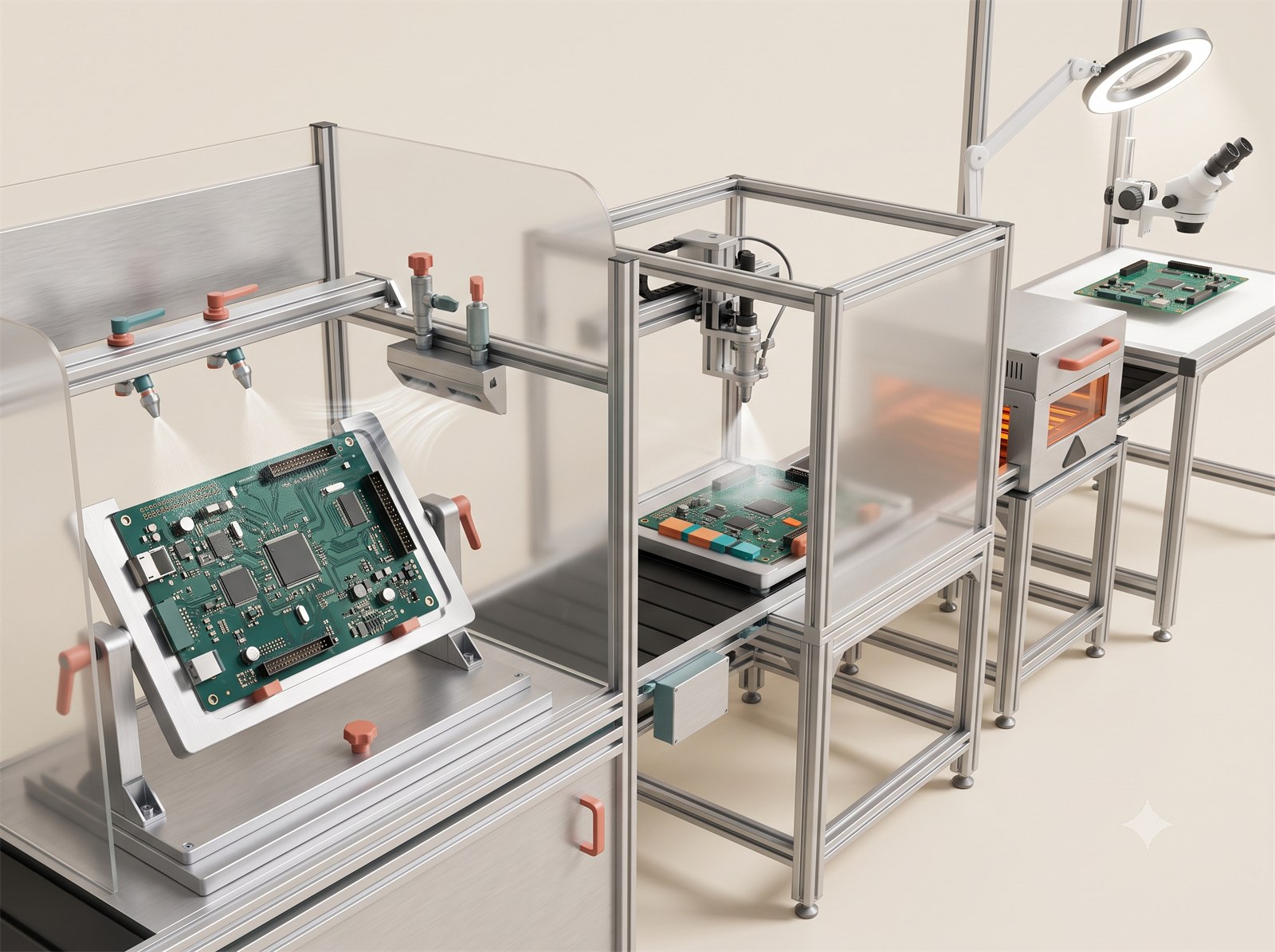 Engineering detail for conformal coating