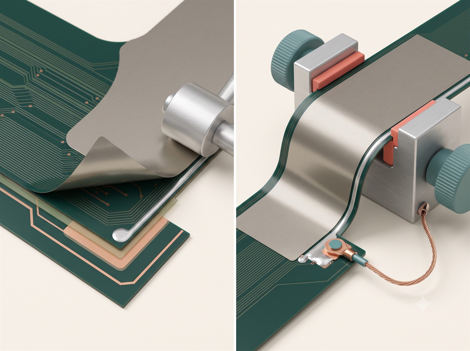 Engineering detail for stainless-steel stiffener lift tab