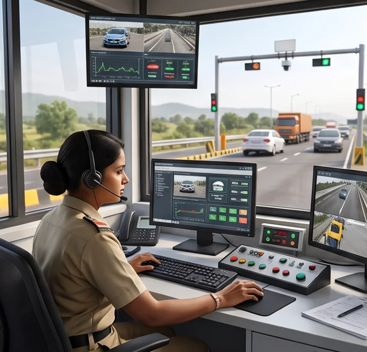 Operator monitoring lane transactions