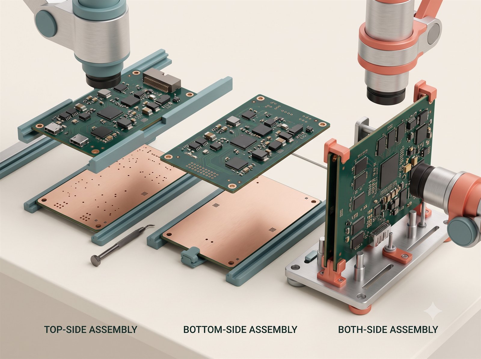 Engineering detail for assembly side