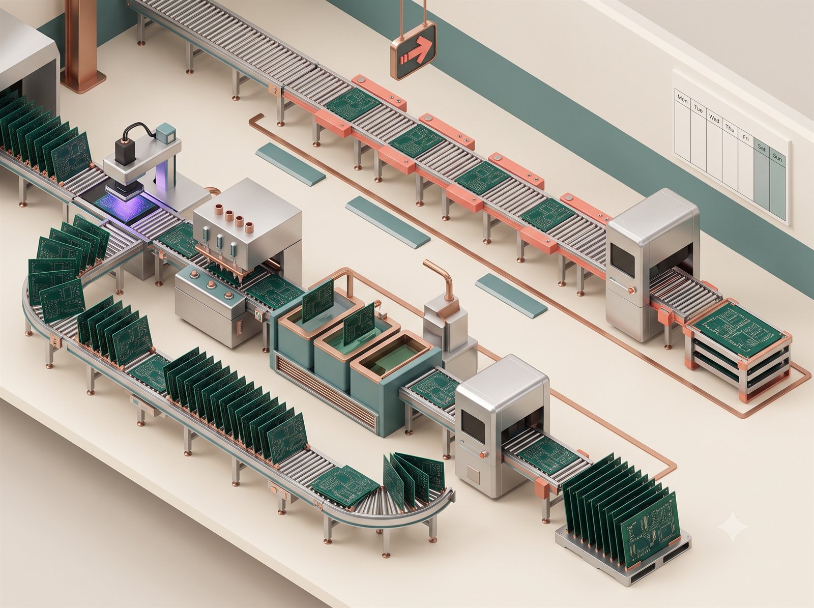 Engineering detail for pcb fabrication time