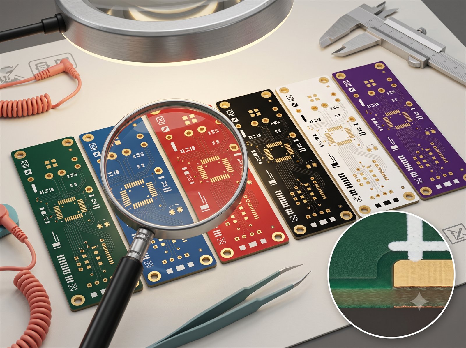 Engineering detail for pcb colour