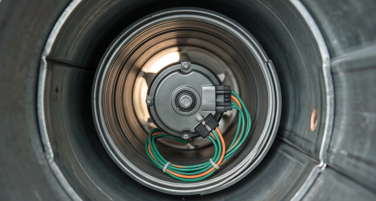 Illustrative tubular motor inside a shutter barrel