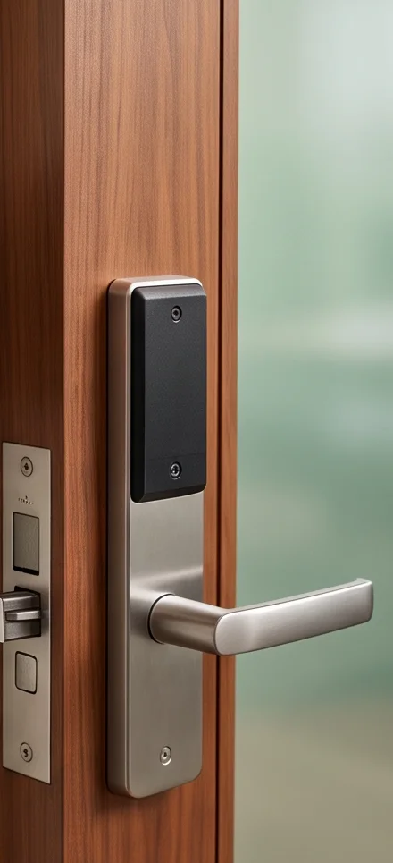 Electronic door lock hardware