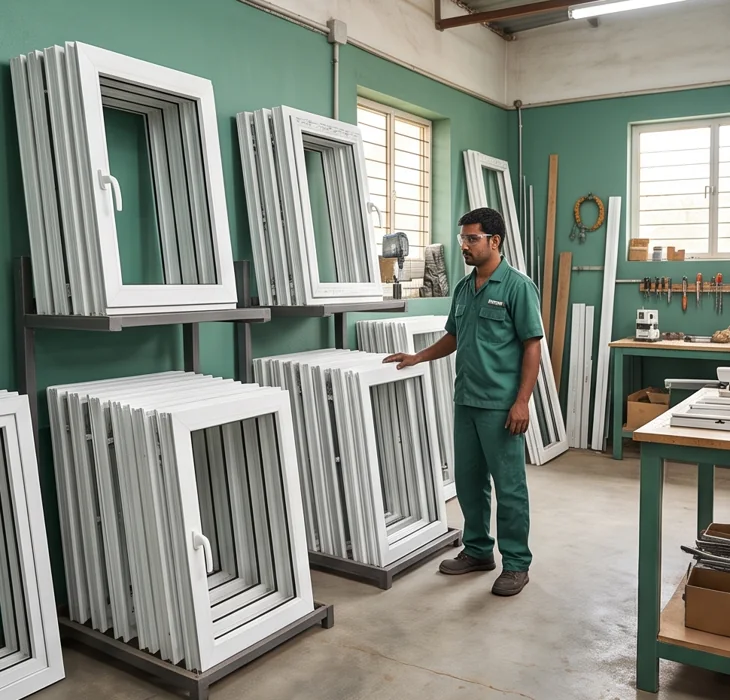 uPVC window and door fabrication workshop