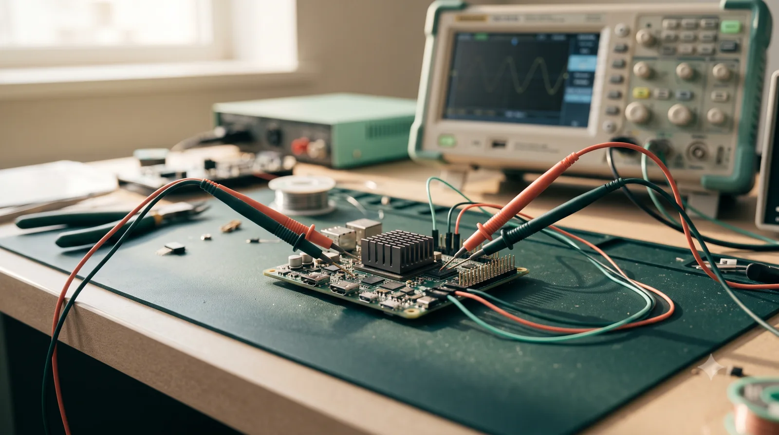 Embedded compute module and heat spreader prepared for power and thermal review.